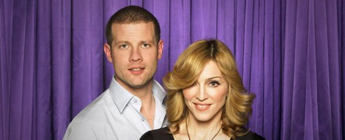 Dermot O' Leary with Madonna