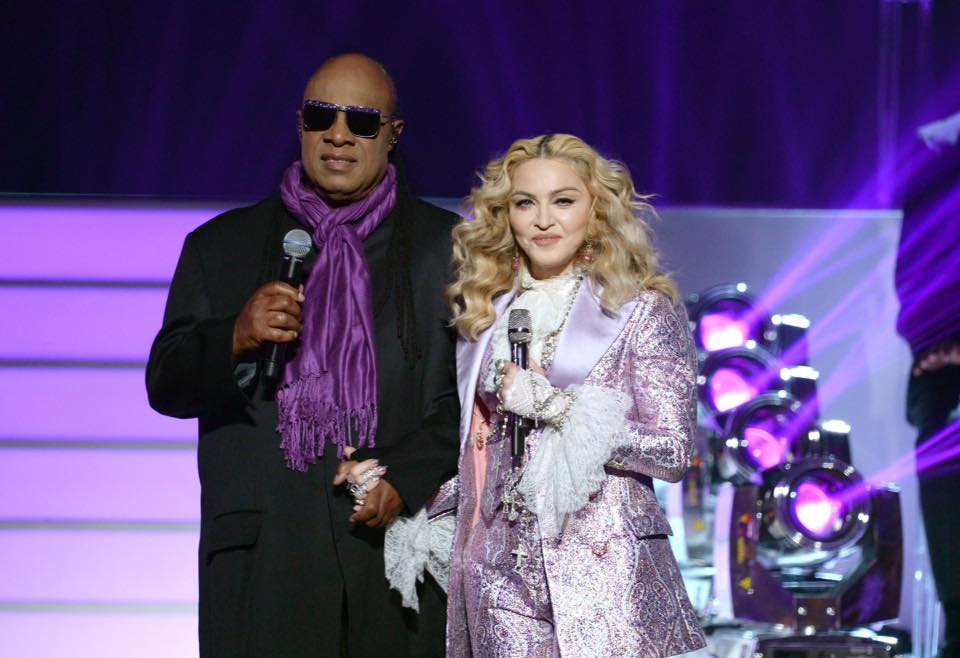Madonna and Stevie Wonder