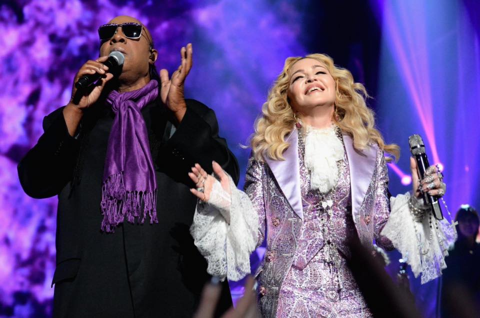 Madonna and Stevie Wonder