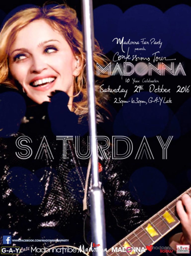 This Saturday The 26th London Madonna Fan Party Madonnatribe