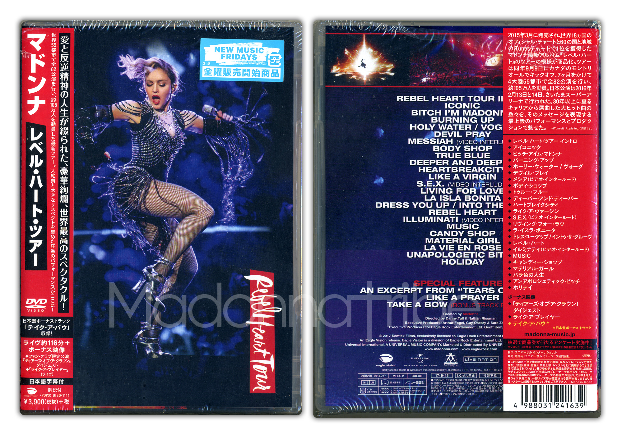 Rebel Heart Tour Japanese DVD