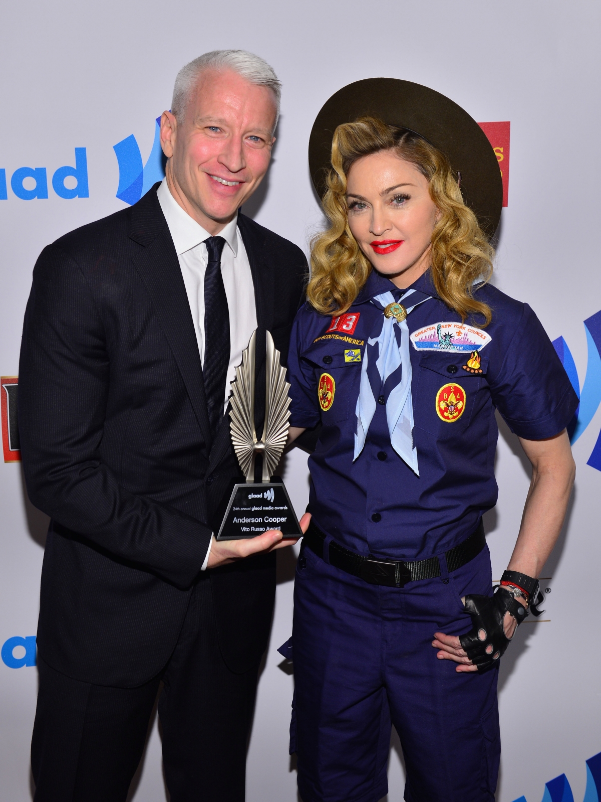 Madonn with Anderson Cooper