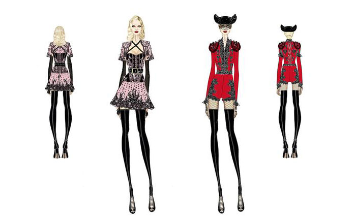 Givenchy Grammy Sketches