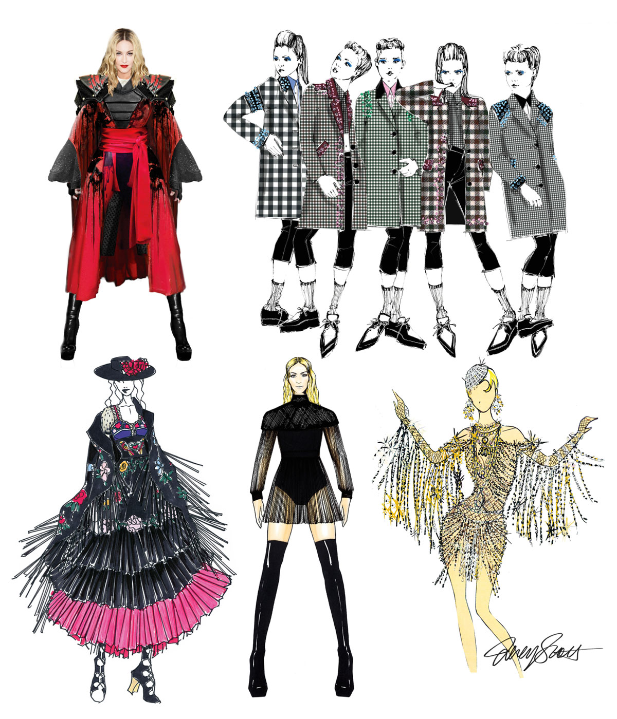 Madonna’s ‘Rebel Heart’ Tour Designer Costume Sketches