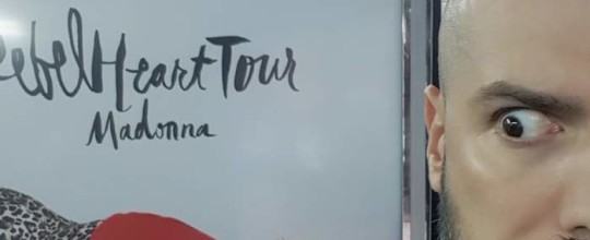 Rebel Heart Tour poster in NYC
