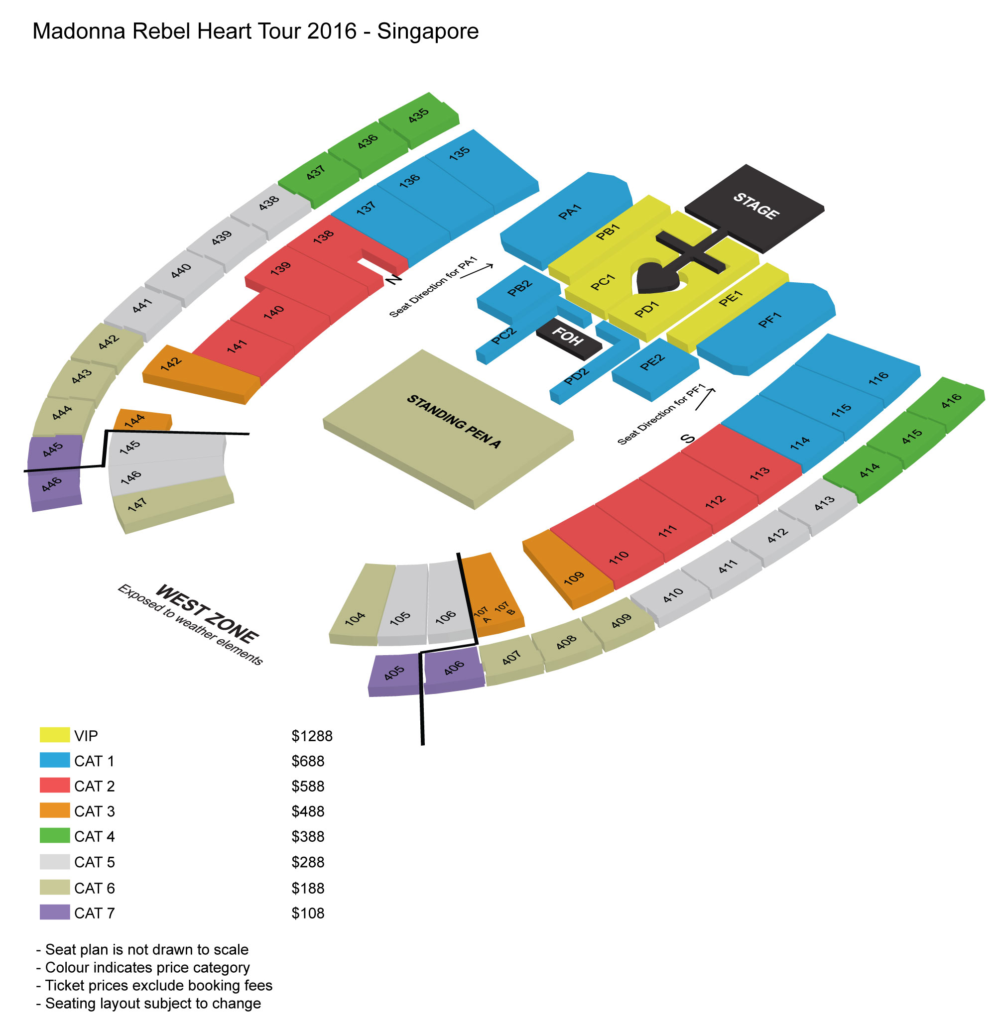 Seating Map Of Singapore Indoor Stadium Maps Of The World - Reverasite