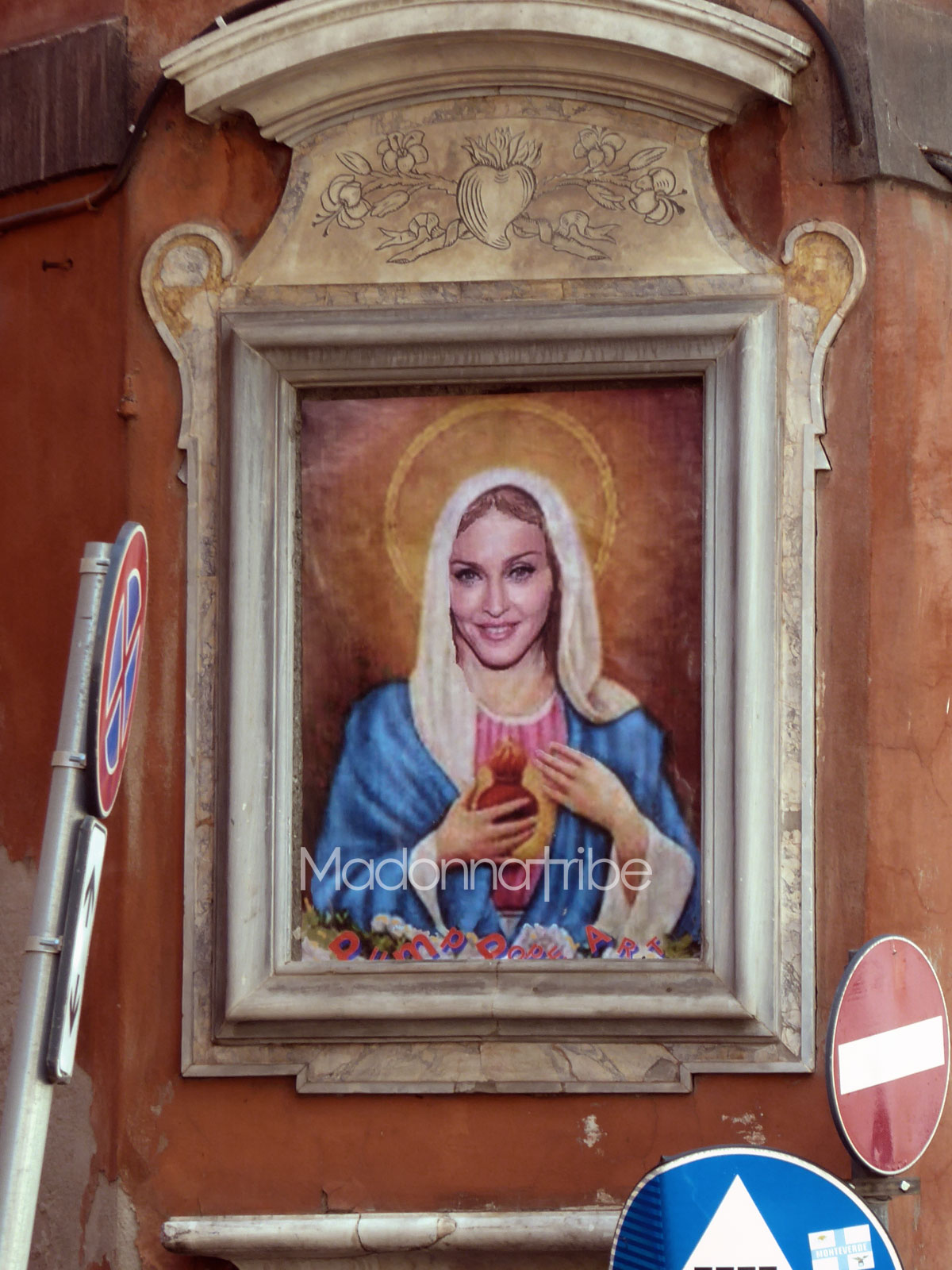 Madonna's image in Rome
