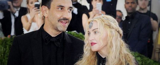 Madonna with Riccardo Tisci at the MET Gala