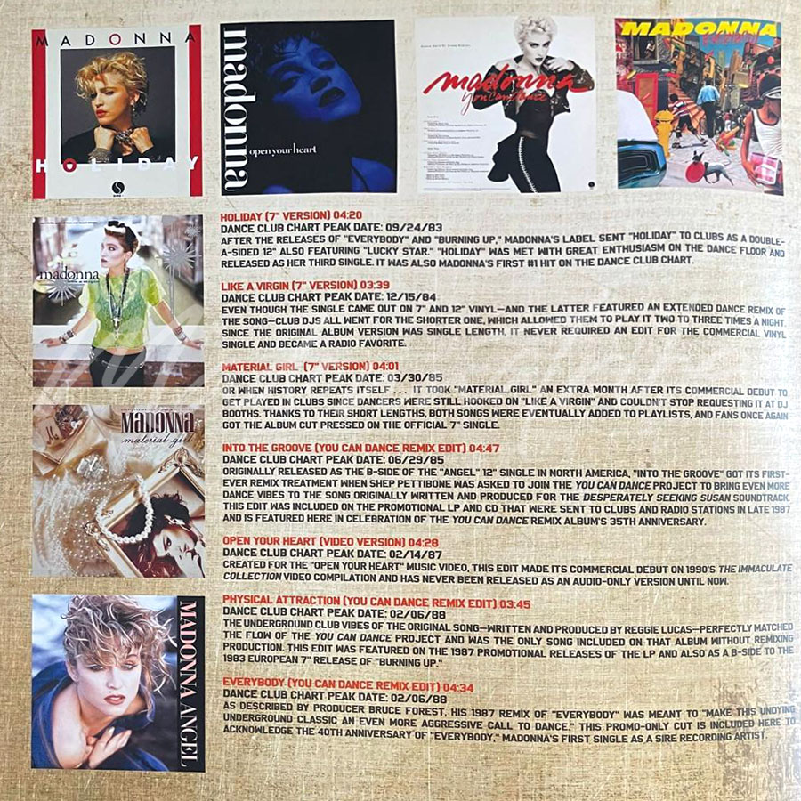 MADONNA Finally Enough Love: 50 Number Ones VINYL 12 6 LP BOX SET