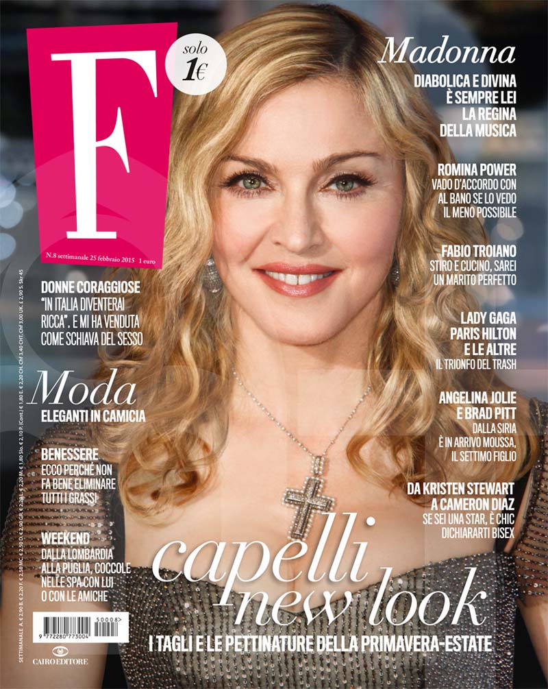 Madonna on the cover of 