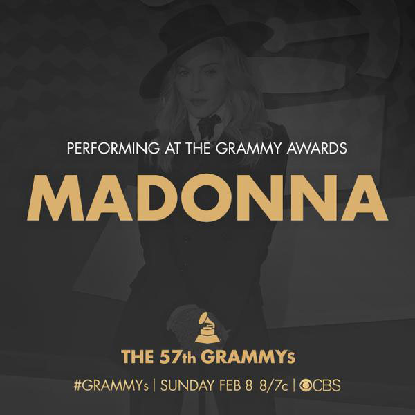 Madonna performing at the Grammy Awards