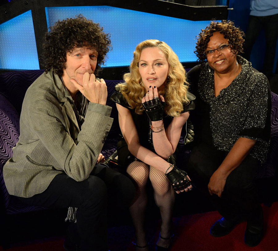 Madonna and Howard Stern